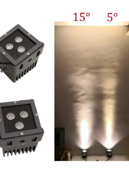 9W CREE LED Floodlights Square 5˚ 8˚ 15˚ 30˚ 45˚ 60˚ optional