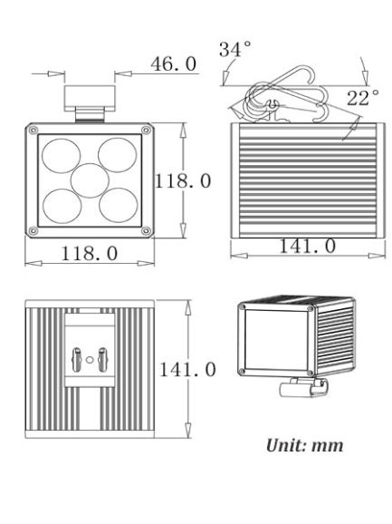 single head led wall lamp uplighter