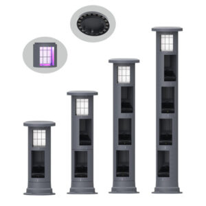 80W-280W LED Pillar Floodlight with mosquito-killing device & upper cover