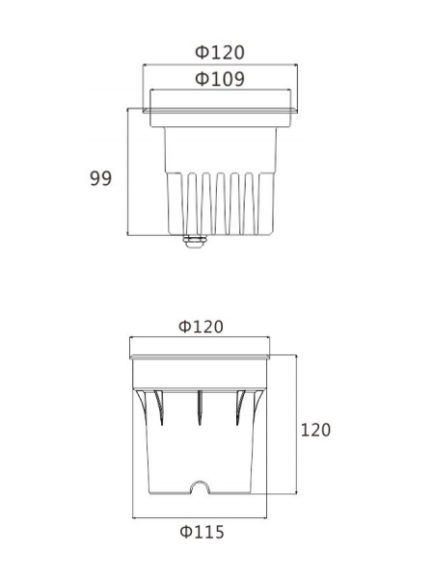 anti-glare led inground light uplighter ip67