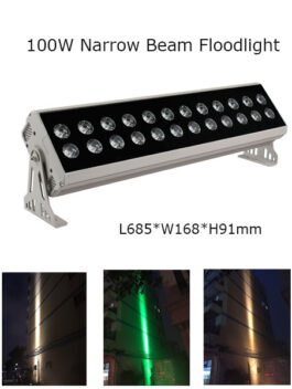 100W 68.50cm LED Floodlight Project Lamp Narrow Beam 3° P65