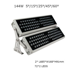 144W 69cm 2-layer LED Floodlight 5, 15, 25, 45, 60 degrees P65