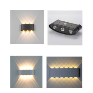 6W/8W/12W double-head LED Up and Down Wall Light Outdoor Ip65