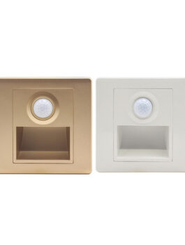 1.5W 86-Type Square LED Recessed Staircase Step Light with PIR Sensor