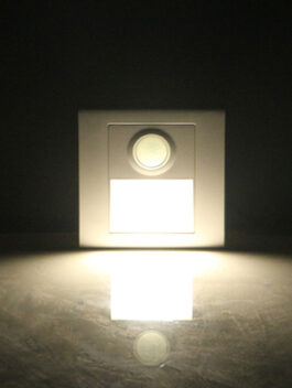 1.5W 86-Type Square LED Recessed Staircase Step Light with PIR Sensor