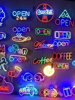 Standard or Customized LED Neon Light Sign Font Advertising Home Bar