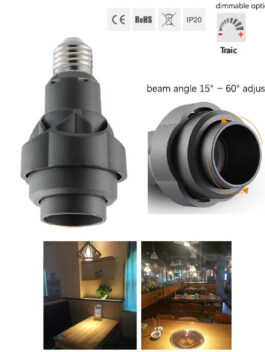 12W PAR20 E27 LED Spotlight Dimmable High CRI for Hotel Catering Lighting