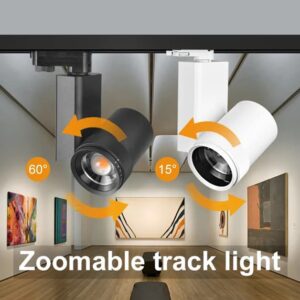 20W 32W 42W Zoomable LED Track Light Dimmable Tunable 5 Years Warranty