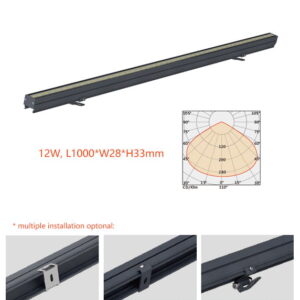 12W DC24V LED Linear Wall Washer Lights for Architecture Facade Lighting IP66