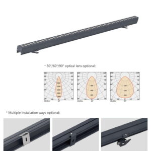 12W DC24V LED Linear Wall Washer Lights 30°/60°/90° IP66