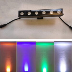 25cm 12W DC24V RGBW Color Changing DMX512 LED Wall Washer Light15° IP65