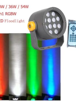 24W 36W 54W AC100V-240V 4in1 RGBW LED Floodlights with RF Remote Control IP65