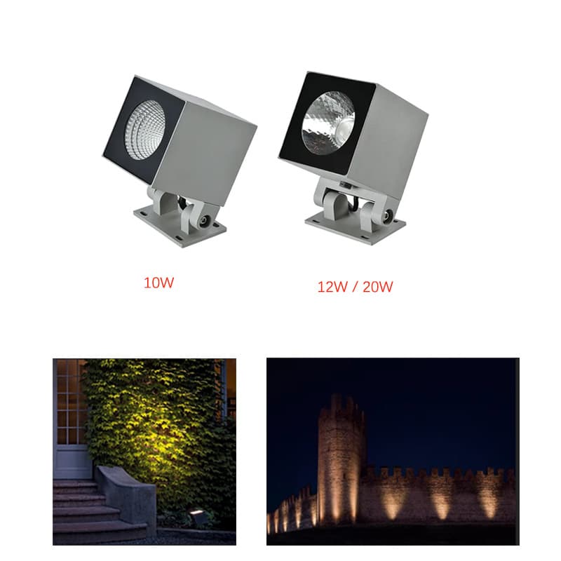 10W 12W 20W Square CREE COB LED Landscape Outdoor Garden Spot Lights IP65