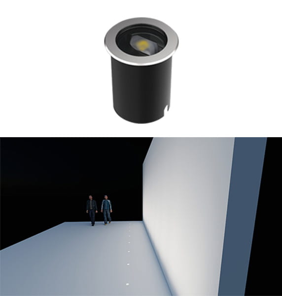 6W 10W 15W 18W DC24V LED Inground Wall Washer Light Luminaire IP67