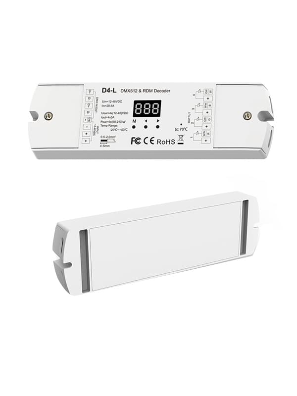 4-Channel Constant Voltage DC12V -48V DMX Decoder Support RDM
