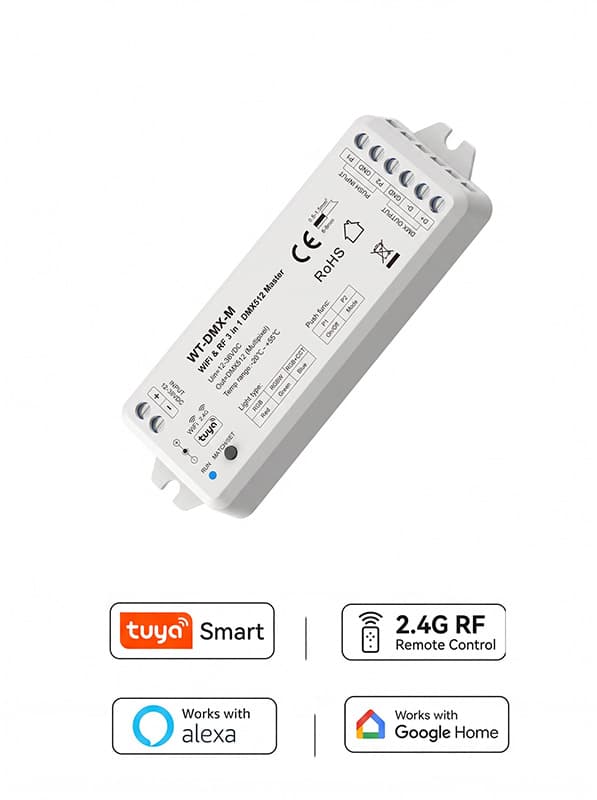 RGB RGBW RGB+CCT 3-in-1 DMX512 Master Controller